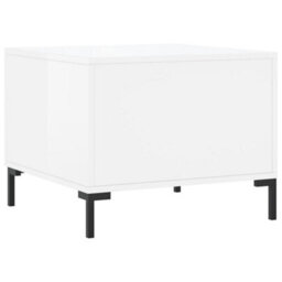 Berkfield Durable Coffee Tables 2Pcs High Gloss White 50X50X40 Cm Engineered Wood - thumbnail 9