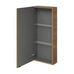 GoodHome Imandra Walnut Effect Bathroom Single Wall Cabinet (H)90Cm (W)40Cm - thumbnail 3