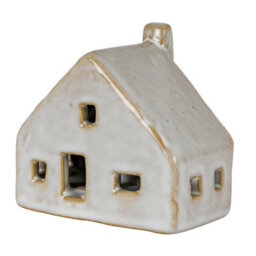 Nook Ceramic Cottage With Led Light Illuminated Christmas Village Piece - thumbnail 1