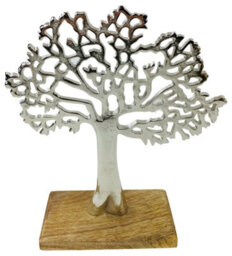 Garden Greatness Silver         Tree         Ornament - thumbnail 1