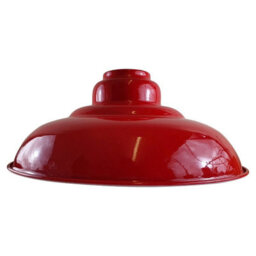 Red Metal Ceiling Lamp Shade Replacement Pendant Light Shades Easy Fit 32Cm Modern Ceiling Lighting Shade Industrial Hanging Lamp