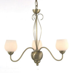 Luminosa Lighting Luminosa Klara Pendant 3 Light G9 Antique Brass - thumbnail 1