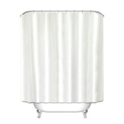 Grey Waterproof Extra Long Fabric Shower Curtain 180 X 200Cm - thumbnail 6