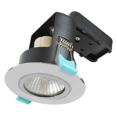 Bright Source Tilt Ip20 Gu10 Downlight - Chrome - (Including Free Gu10 Lamp) - image 1