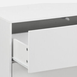Sweeek - Chest Of Drawers 3 Drawers White 70X35X70 Cm - Kompo - thumbnail 5