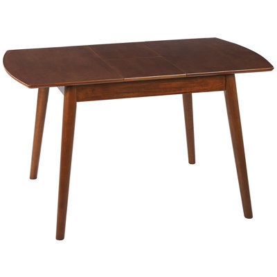 Beliani Extending Dining Table Toms Dark Brown 100/130 Cm 80 Cm - image 1