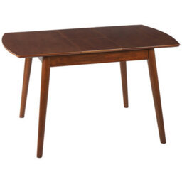 Beliani Extending Dining Table Toms Dark Brown 100/130 Cm 80 Cm