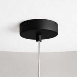 Luminosa Lighting Luminosa Duality Modern 16Cm Dome Pendant Ceiling Light Black 1Xe27 Gold Shade - thumbnail 5