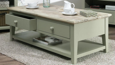 Statement Furniture Florence Coffee Table - Sage Green - image 1
