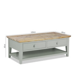 Statement Furniture Florence Coffee Table - Sage Green - thumbnail 2