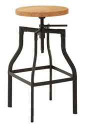 Orsina Durable Ash Seat Bar Stool, Stylish Ash Wood Kitchen Bar Stool, Versatile Bar Stool, Height Adjustable Stool - thumbnail 7
