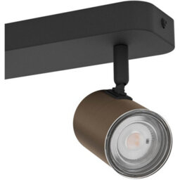 Loops Stylish Bronze And Black Led Bathroom Ceiling Spotlight For Modern Homes