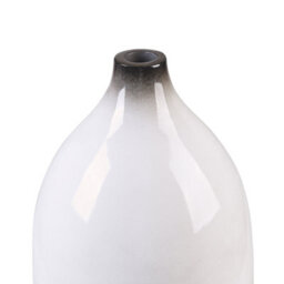 Beliani Black And White 46Cm Terracotta Decorative Vase - thumbnail 5