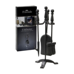 Jvl Colchester Contemporary Fireside 3 Piece Companion Set - thumbnail 1