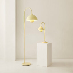 Valuelights Tilly Pastel Lemon Arched Dome Shade Metal Table Lamp With Led Bulb - thumbnail 6