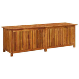Berkfield Garden Storage Box 175X50X58 Cm Solid Acacia Wood - thumbnail 1