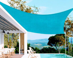 Blue 3X3M Rectangular Shade Sail Waterproof Uv Resistant - thumbnail 6
