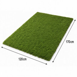 Uetian Green Shaggy Rug Medium 120X170 Cm Luxurious 5Cm Deep Pile Area Carpet - thumbnail 3
