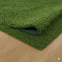 Uetian Green Shaggy Rug Medium 120X170 Cm Luxurious 5Cm Deep Pile Area Carpet - thumbnail 4