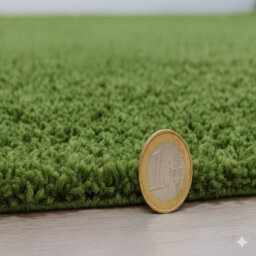 Uetian Green Shaggy Rug Medium 120X170 Cm Luxurious 5Cm Deep Pile Area Carpet - thumbnail 5