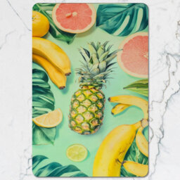 Benjamin Tate Design Designer Fruit Motif Placemat And Coaster Set With Wood Backing Exclusive Limited Edition - thumbnail 2