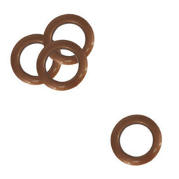 Neel Blue 42mm Platic Eyelets, Brown Grommet Rings For Curtains & Drapes, Backdrop, 10Pcs - thumbnail 1