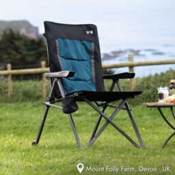 Trail Outdoor Leisure Teal Cardinal Folding Reclining Camping Chair With Cup Holder - thumbnail 2