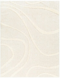 Livabliss Rodos-Modern Beige White Soft Plush Pile Living Bedroom Rug 200 X 275 Cm Easy Care, Non Shedding - thumbnail 1