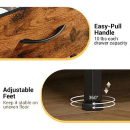 3 Drawer Dresser Chests Of Drawersstorage Organizer For Bedroom Living Room - thumbnail 5