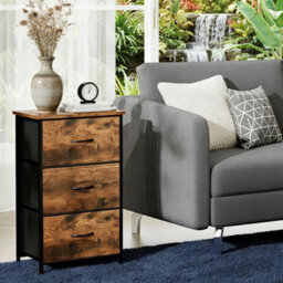 3 Drawer Dresser Chests Of Drawersstorage Organizer For Bedroom Living Room - thumbnail 3
