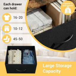 3 Drawer Dresser Chests Of Drawersstorage Organizer For Bedroom Living Room - thumbnail 6