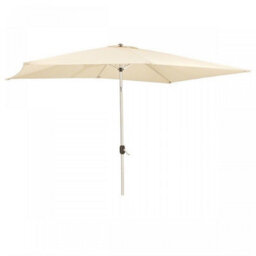 Signature Weave 2 X 3M Rectangular Table Parasol Sun Shade Umbrella Beige Canopy