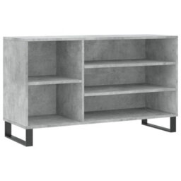 Berkfield Shoe Cabinet Concrete Grey 102X36X60 Cm Engineered Wood - thumbnail 2