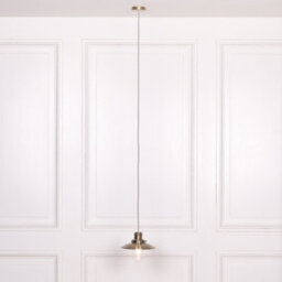 Contemporary Hanging Fisherman Lantern Style Pendant Brushed Brass Finish Ceiling Light - thumbnail 3