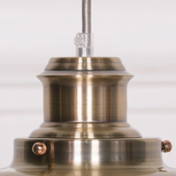 Contemporary Hanging Fisherman Lantern Style Pendant Brushed Brass Finish Ceiling Light - thumbnail 4