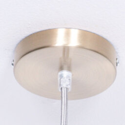 Contemporary Hanging Fisherman Lantern Style Pendant Brushed Brass Finish Ceiling Light - thumbnail 5