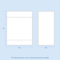 Nes Home Ellen 550mm Flat Pack Vanity Basin Unit, Wc Unit, Elso Back To Wall Toilet, Mono Mixer & Wate White - thumbnail 8