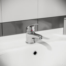 Nes Home Ellen 550mm Flat Pack Vanity Basin Unit, Wc Unit, Elso Back To Wall Toilet, Mono Mixer & Wate White - thumbnail 6