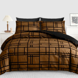Lazzaro Premium Duvet Cover Set Double Brushed Microfiber Reversible With Zipper Closure & Corner Ties - thumbnail 2