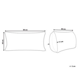 Wyld And Coco High Loft Duck Down Pillow 40 X 80 Cm, Breathable Cotton Cover, Elevated Support For Luxury Sleep - thumbnail 4