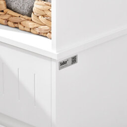 Sobuy Bzr109-W, Bathroom Tall Cabinet Cupboard Storage Cabinet,white,w30Xd30Xh170 - thumbnail 9