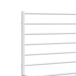Berkfield Metal Bed Frame With Headboard And Footboard White 140X200 Cm - thumbnail 9
