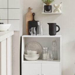 Sobuy Frg241-W, Kitchen Wheeled Storage Trolley, Kitchen Storage Cabinet Cupboard Unit,w55Xd38Xh84 - thumbnail 4