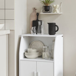 Sobuy Frg241-W, Kitchen Wheeled Storage Trolley, Kitchen Storage Cabinet Cupboard Unit,w55Xd38Xh84 - thumbnail 7