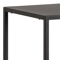 Furniture To Go Newcastle Asymmetrical Bookcase With 3 Shelves In Matt Black - thumbnail 5