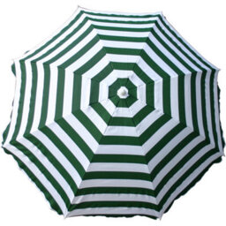 Sundaze 1.6M Green-White Beach Garden Parasol Umbrella Outdoor Patio Sunshade Uv Protection - thumbnail 5
