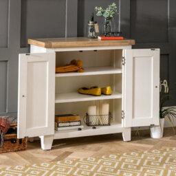 The Furniture Market Cheshire Cream Small 2 Door Cupboard - thumbnail 3