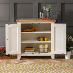 The Furniture Market Cheshire Cream Small 2 Door Cupboard - thumbnail 4
