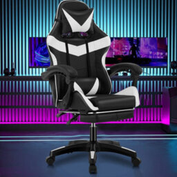 Faux Leather Racing Gaming Chair Swivel Office Gamer Desk Chair Adjustable
