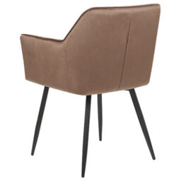 Beliani Set Of 2 Dining Chairs Jasmin Velvet Brown - thumbnail 6